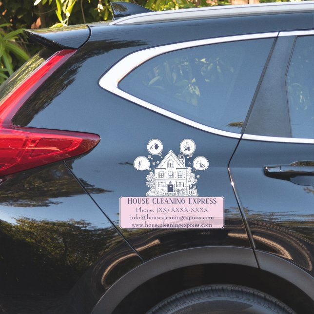 Sticker Express de nettoyage de maison | Entrepris (Coté voiture)