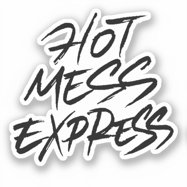 Sticker Express Hot Mess (Recto)