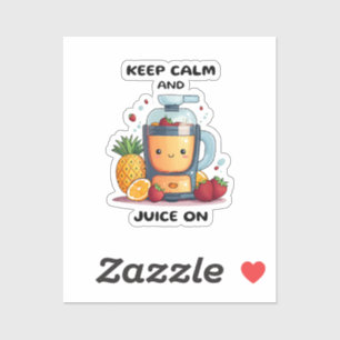 Sticker Extracteur de jus de fruits Garder son calme et fa