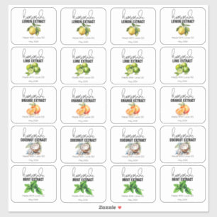 Sticker Extraits faits maison de la petite cuisine