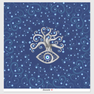 Sticker Eye Amulet Tree