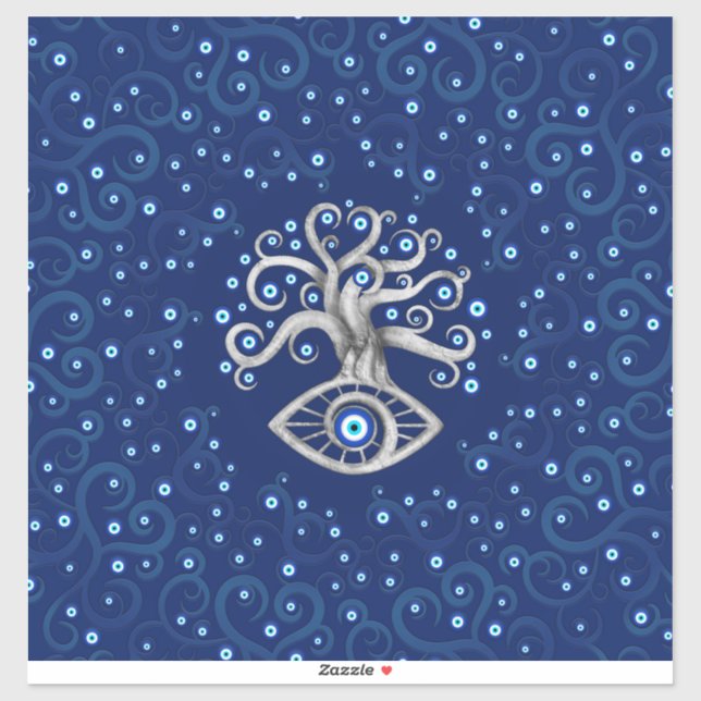Sticker Eye Amulet Tree (Feuille)