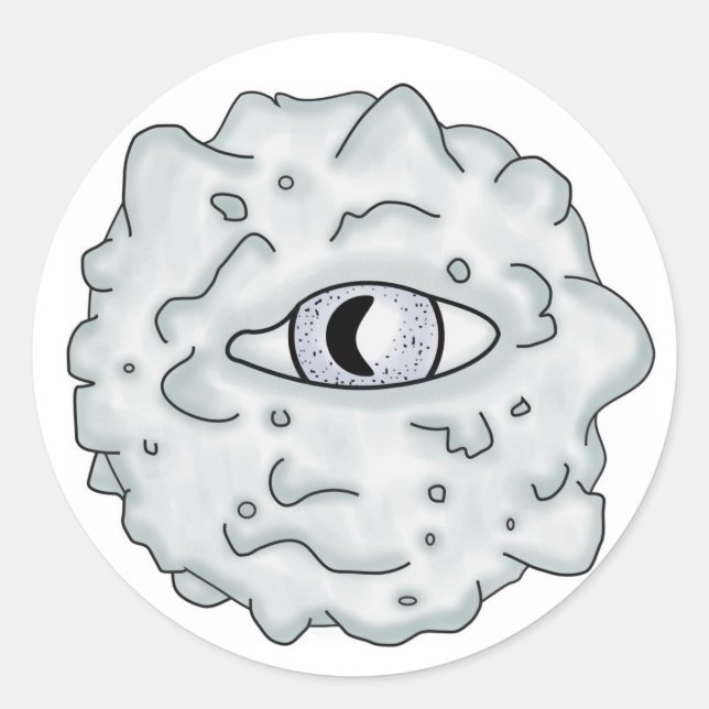 Sticker Eyeball Meaty Gris (Devant)