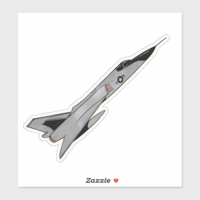 Sticker F-106 Delta Dart, Intercepteur (Feuille)
