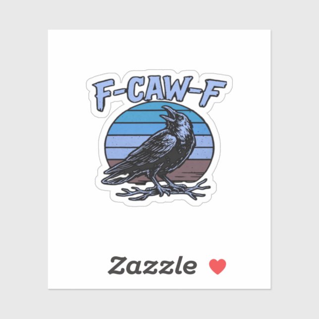 Sticker F-Caw-F Classic Funny Retro (Feuille)