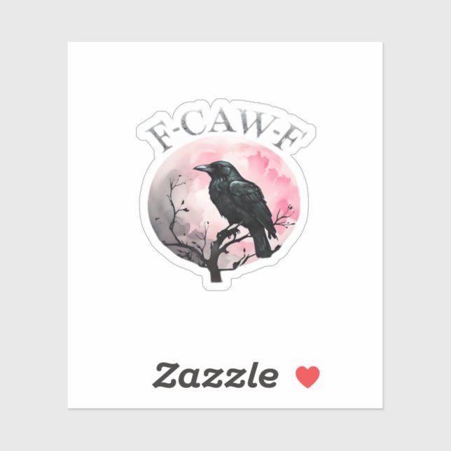 Sticker F-Caw-F Classic Retro Cool (Feuille)