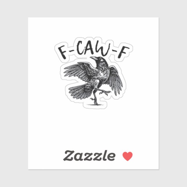 Sticker F Caw F Essential Classic Aesthetic (Feuille)