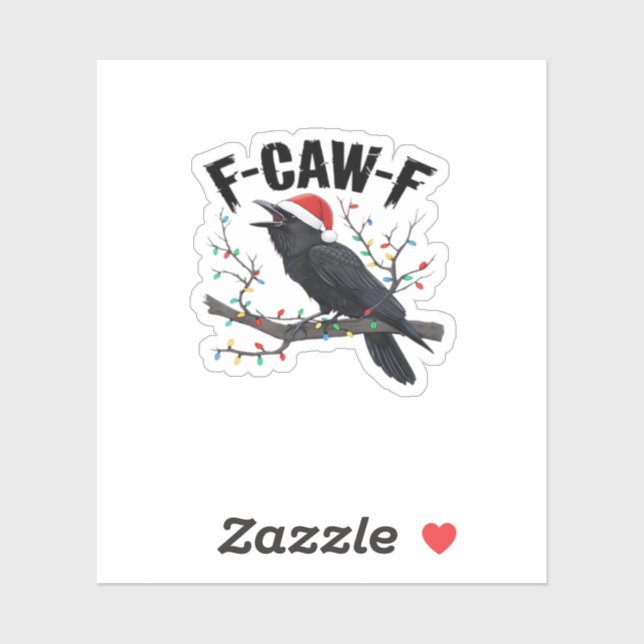 Sticker F Caw F Style Créatif Essentiel Décontracté (Feuille)