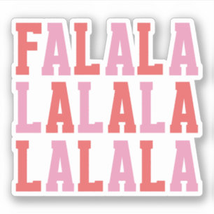 Sticker FA LA LA   Noël