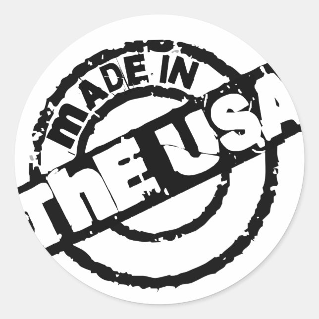 Sticker Fabriqué Aux États-Unis (Devant)