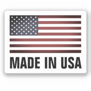 Sticker Fabriqué aux États-Unis drapeau américain autocoll