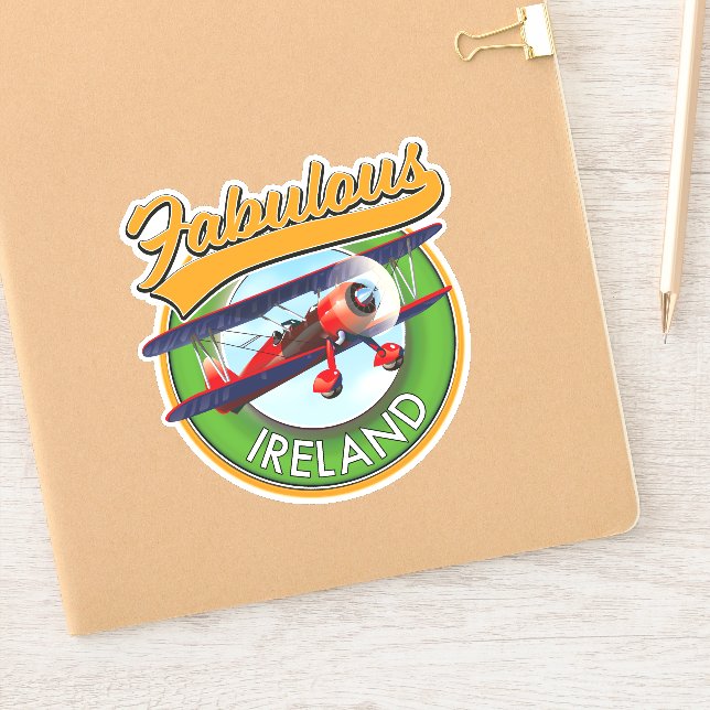 Sticker fabuleux patch de voyage en Irlande. (Carnet)