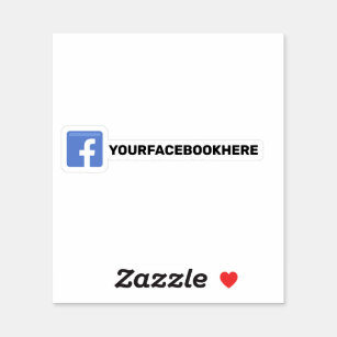 Sticker Facebook personnalisé Médias sociaux