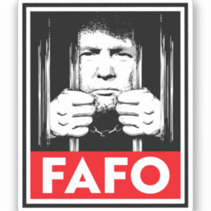 Sticker FAFO anti-Trump