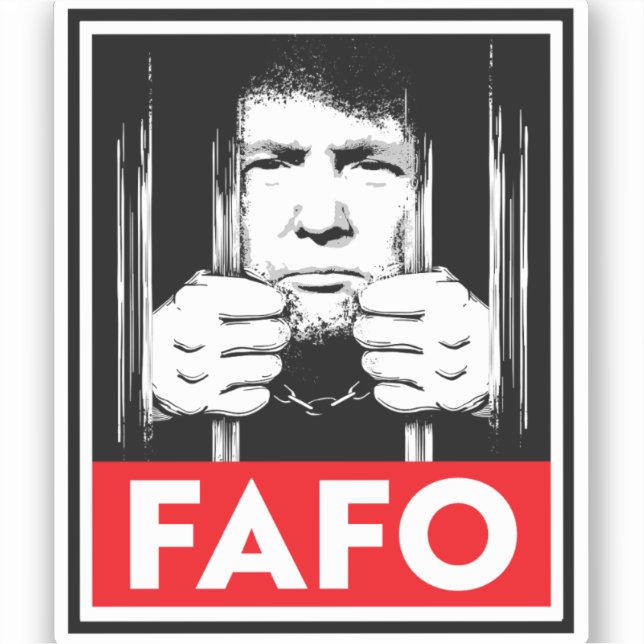 Sticker FAFO anti-Trump (Recto)