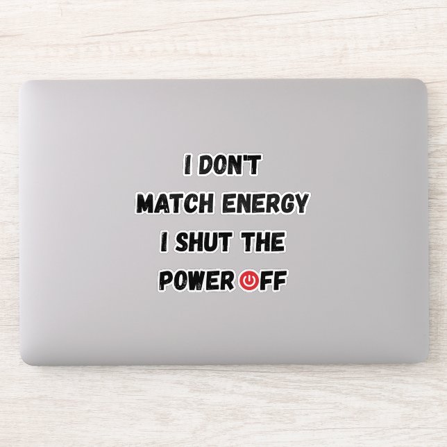 Sticker Faible batterie sociale (Ordinateur)