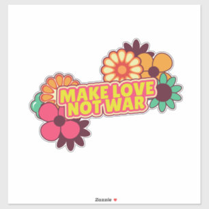 Sticker Faire de l'amour pas la guerre