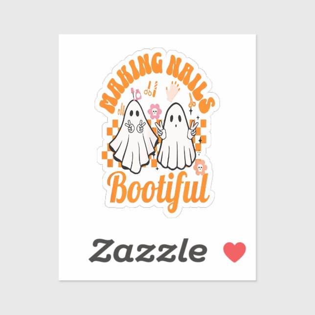 Sticker faire des ongles bootiful halloween (Feuille)
