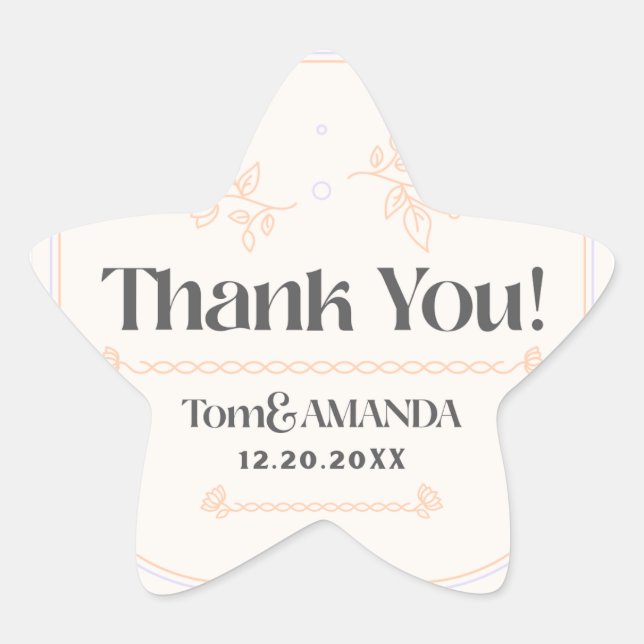 Sticker faire-part de mariage (Devant)