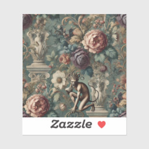 Sticker Faire une révérence – Conception florale gothique