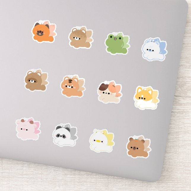 Sticker Fairy butterfly animals (Détail)