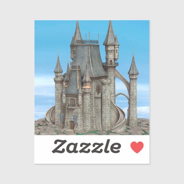 Sticker Fairy Tale Castle (Feuille)