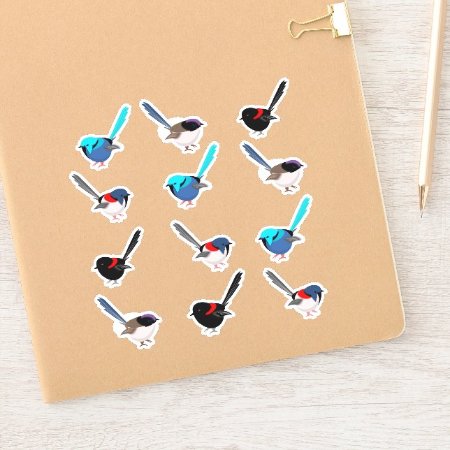 Sticker Fairy Wrens (Carnet)