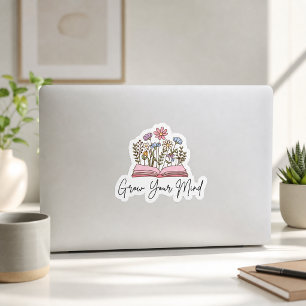 Sticker Fais Grandir Ton Esprit Amoureux de Livres La Lect