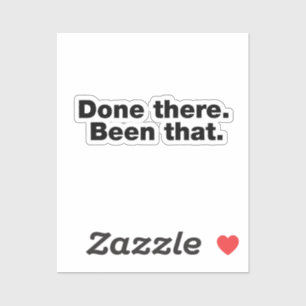Sticker Fait là-bas. Était-ce