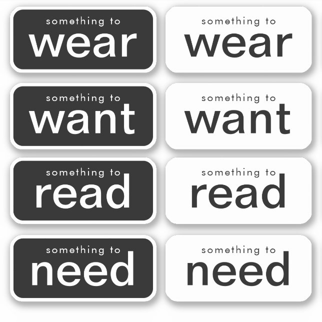 Sticker Faites-le simple pour le cadeau avec simplicité (Devant)