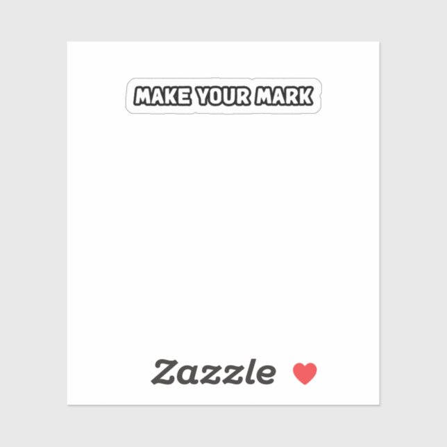 Sticker Faites votre marque Impact Contribution héritée (Feuille)