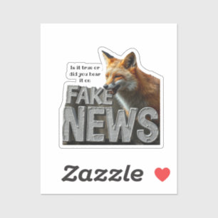 Sticker Fake News Fox Kamala Custom Funny Humour Media