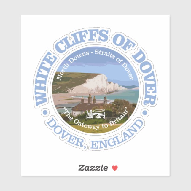 Sticker Falaises blanches de Dover (e) (Feuille)