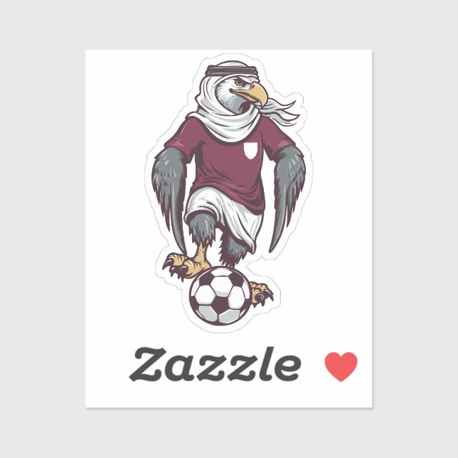 Sticker Falcon Striker with Traditional Headscarf (Feuille)