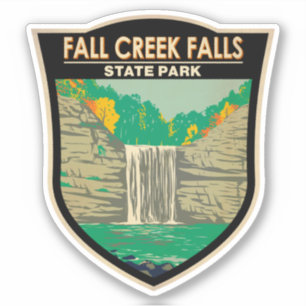 Sticker Fall Creek Falls State Park Tennessee Vintage