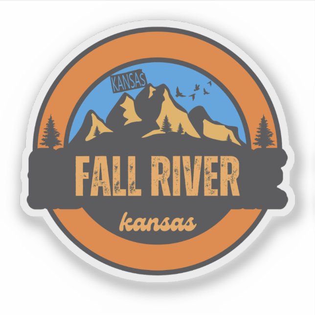 Sticker Fall River, Kansas (Devant)