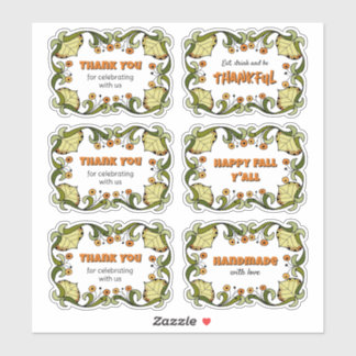 Sticker Fall Thanksgiving Fun Cheerful CC0144 Party Set