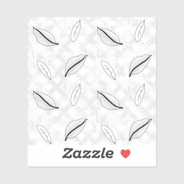 Sticker famille de mauvaises herbes Design Cent Trois (Feuille)