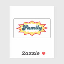 Famille, design pop de bande dessinée