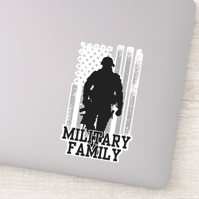 Sticker Famille militaire (Détail)