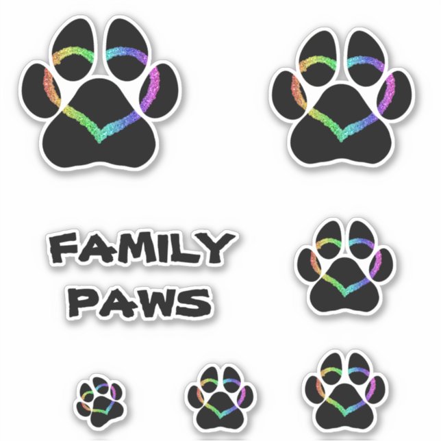 STICKER FAMILLE PAWS PUP (Devant)