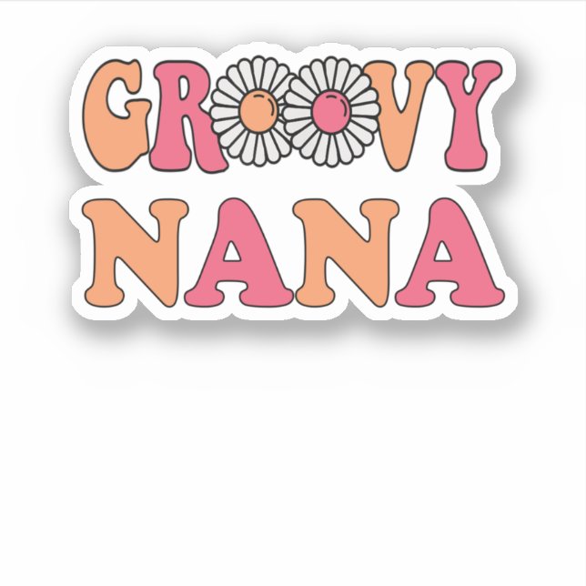 Sticker Famille Retro Super Nana Matching (Devant)