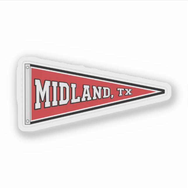 Sticker Fanion de Midland, Texas (Devant)