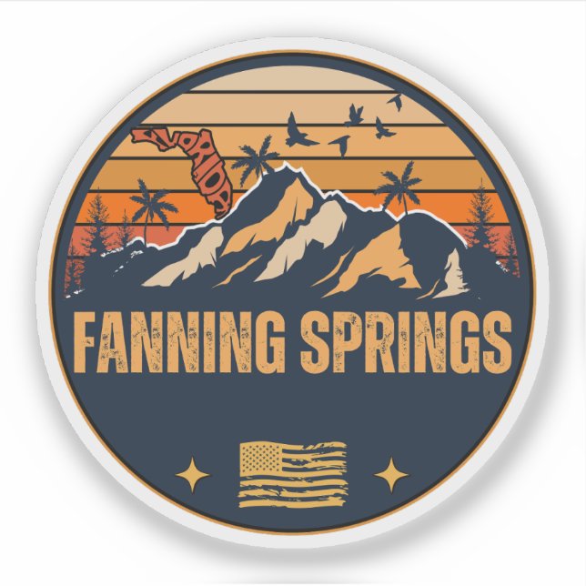 Sticker Fanning Springs, Floride  (Devant)
