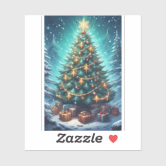 Sticker Fantasy Xmas Tree