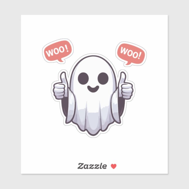 Sticker Fantôme D'Approbation (Feuille)