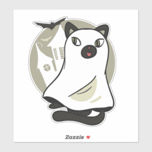 Sticker Fantôme de chats Éffrayants
