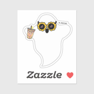 Sticker Fantôme de citron de fraise