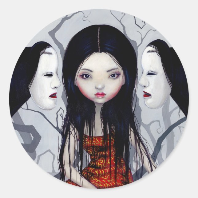 Sticker "Fantômes sans visage" (Devant)