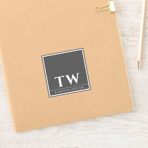 Sticker Fashion Design Grey